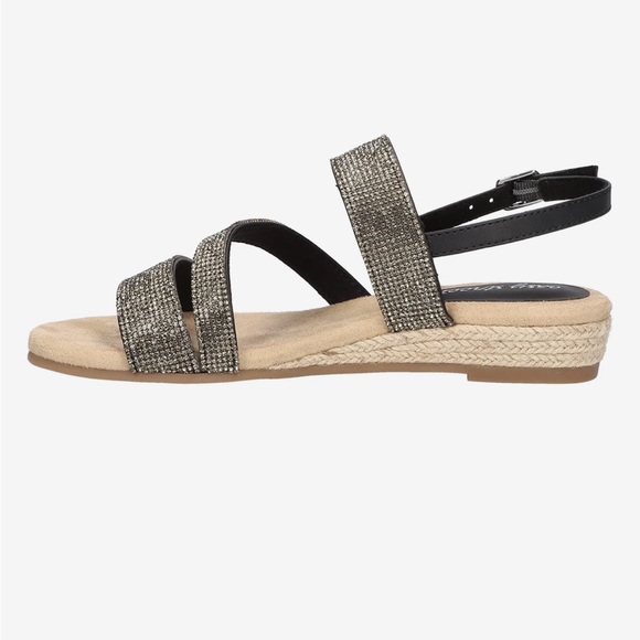 Easy Street Radical Strappy Sandals Black Size 8.5 - Picture 9 of 9